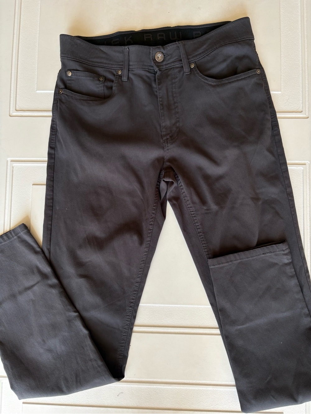 Projek Raw Pants Mens Gray Classic Fit Stretch Rayon Blend‎ Casual Jeans Size 30